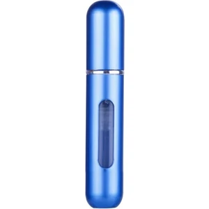 Rüzgarı Doldurulabilir Mini Lik Cep Parfüm Şişesi 5ml Mavi