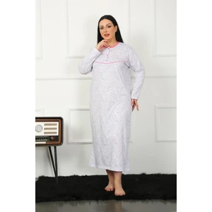 Big Uzun Kol Fuşya Anne Gecelik 1359