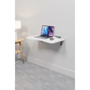 Furnature Design Katlanabilir Duvar Masa 60X35 cm Duvara Monte Beyaz Renk Kırma Bilgisayar Mutfak Masası