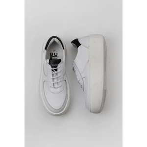 Bueno Shoes Beyaz Siyah Deri Kadın Sneakers 01WV5501