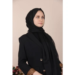 SIYAH-036 Sima Janjanlı Şifon Şal