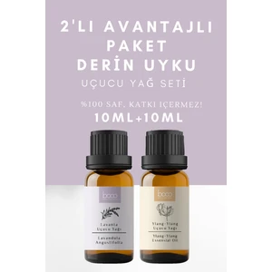 2'li Paket Derin Uyku Lavanta & Ylang-Ylang 100 Saf Uçucu Yağı (20 Ml)