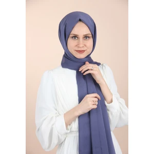 LACIVERTMOR-208 Sima Janjanlı Şifon Şal