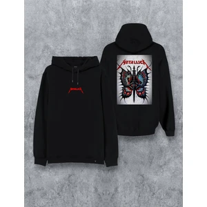 Metallica Müzik Grubu Özel Tasarım Baskılı Kapşonlu Unisex Sweatshirt