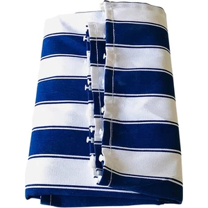 Uzun Tekstil Balkon Perdesi Branda Kumaşı-Yağmur Geçirmez-Kalın-Bağcıklı-Düğmeli