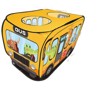 Shire Shop Çocuk Açık Oyuncak Playhouse Çadır Karikatür Otobüs Odası Interaktif Oyun Evi Otomatik Açılır Oyun Çadırı (Yurt Dışından)