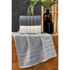 3'lü Bordürlü Havlu Seti