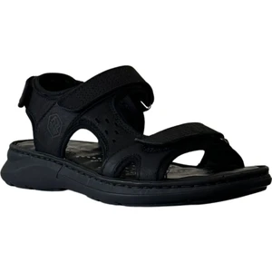 40526-G Bruce Siyah Nubuk Erkek Günlük Sandalet