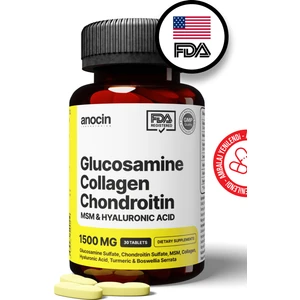 Anocin 1500 mg Msm Kondroitin Glucosamine Collagen Complex 30 Tablet
