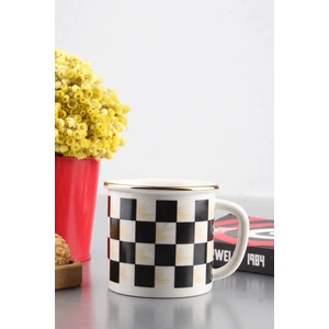 Dama Desenli Seramik Kupa 330 ml