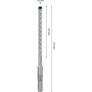 Expert Sds Plus-7x Kırıcı Delici Delme Ucu 7 x 100 x 165 mm