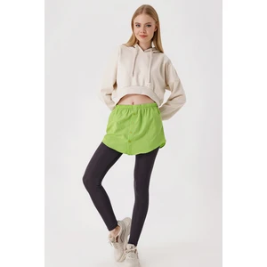 1888 Sweatshirt ve Kazak Altı Gömlek Etek - G.yeşil