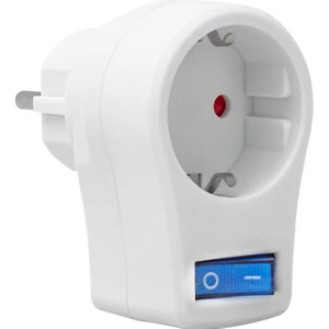 16816 Tekli Beyaz Anahtarlı Akım Korumalı Priz (10A-2510W)