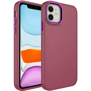 Cep Case Apple iPhone 11 Kılıf Metal Kamera Çerçeve Metal Buton Orjinal Kalıp Silikon Kapak