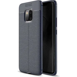 Cep Case Huawei Mate 20 Pro Kılıf Deri Görünümlü Tam Koruma Orjinal Silikon