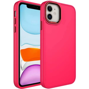 Cep Case Apple iPhone 11 Kılıf Metal Kamera Çerçeve Metal Buton Orjinal Kalıp Silikon Kapak