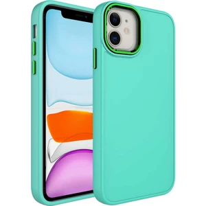 Cep Case Apple iPhone 11 Kılıf Metal Kamera Çerçeve Metal Buton Orjinal Kalıp Silikon Kapak