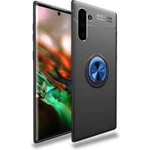 Cep Case Samsung Galaxy Note 10 Kılıf Yüzüklü Standlı Soft Parmak Izi Bırakmaz+Nano Ekran Koruma