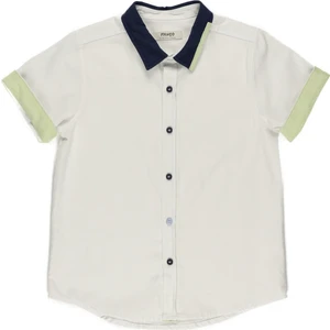 Erkek Çocuk Yakası Şerit Detaylı Gömlek