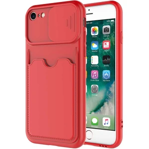 Cep Case Apple iPhone Se 2020  Kılıf Kamera Korumalı Kartlıklı Luxury Kapak