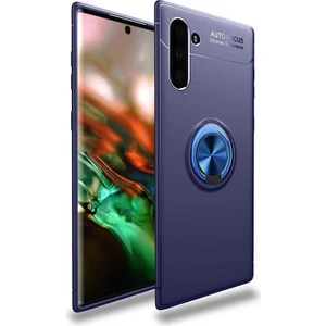 Cep Case Samsung Galaxy Note 10 Kılıf Yüzüklü Standlı Soft Parmak Izi Bırakmaz+Nano Ekran Koruma