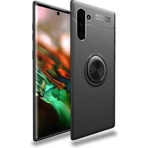 Cep Case Samsung Galaxy Note 10 Kılıf Yüzüklü Standlı Soft Parmak Izi Bırakmaz+Nano Ekran Koruma
