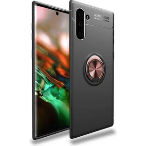 Cep Case Samsung Galaxy Note 10 Kılıf Yüzüklü Standlı Soft Parmak Izi Bırakmaz+Nano Ekran Koruma