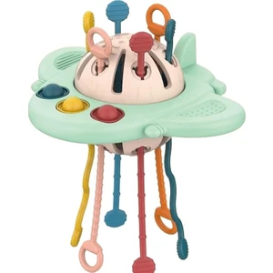 Bebek Uçan Daire Pompalama Eğlencesi Erken Eğitim Duyusal Bebek Lala Müzik Oyuncakları Çiğneyip Çiğneyebilir Aydınlanma Yumuşak Kauçuk (Yurt Dışından)