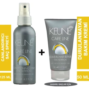 Vital Nutrition Hasarlı ve Kırık Saçlar Için Onarıcı Canlandırıcı Sprey 125 ml + Saç Kremi 50 ml Durulanmayan Bakım Seti