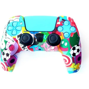 Konsol İstasyonu Playstation 5 Desenli Kol Koruyucu Silikon Kılıf 1p5