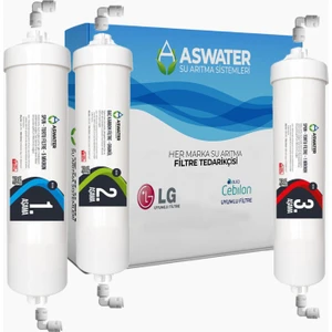 As Water Ihlas Aura Cebilon -Plus-Silver-Platinum -Uyumlu 3 Aşamalı Ön Filtre Seti