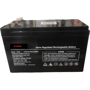 12 Volt 7 Amper Kuru Bakımsız Akü Uzun Ömürlü 12V 7A