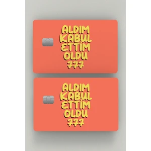 Aldım Verdim 777 Manifest 2'li Kredi Kartı & Akbil Sticker Kaplama