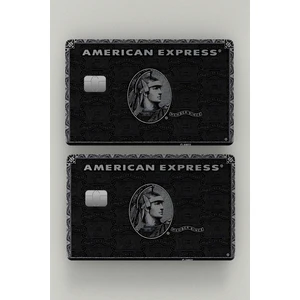 American Express Black 2'li Kredi Kartı & Akbil Sticker Kaplama