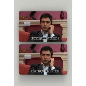 Polat Alemdar Yanlışlık Yok 2'li Kredi Kartı & Akbil Sticker Kaplama