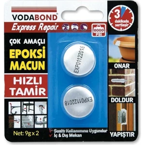 Epoksı Tamır Macunu 9 Gr 2 Beyaz