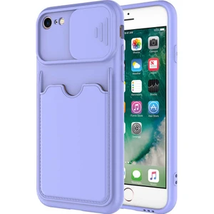 Cep Case Apple iPhone Se 2020  Kılıf Kamera Korumalı Kartlıklı Luxury Kapak
