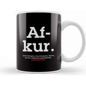 Baskı Dükkanı Afkur Karadeniz Kupa Bardak Porselen