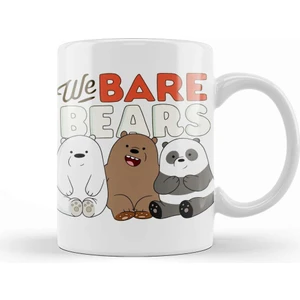 Baskı Dükkanı We Bare Bears Kupa Bardak Porselen