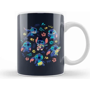 Baskı Dükkanı Cute Stitch Pattern Kupa Bardak Porselen