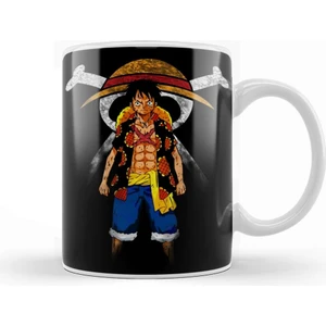 Baskı Dükkanı Gomu Gomu One One Piece Anime Kupa Bardak Porselen