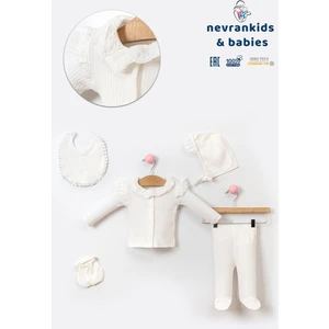 Nevran Kids Naturel Kumaş 5 Parça Hastane Çıkışı Seti