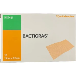 BACTIGRAS-KLORHEKDISIN Tül Yara Yanık Bakım Örtüsü 15cmX20cm 6 Adet