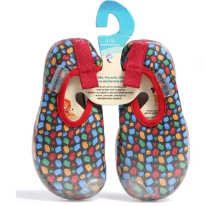 Siyah - Kırmızı Bebek Deniz Ayakkabısı BUCK2010 Aqua Shoes