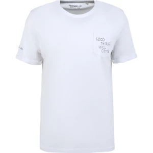 Fred Mello Bisiklet Yaka Beyaz Erkek T-Shirt FM23S16TGWHITE