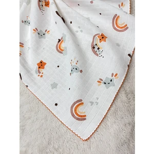 Masal Baby Kids Müslin Battaniye 80X90 cm / Müslin Örtü Bebek/çocuk/yeni Doğan/ Çok Amaçlı Müslin Bez