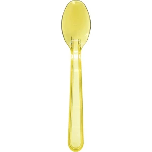 Ambalaj Pazarı Tatlı-Dondurma Kaşığı Sarı (Transparan) 12,5cm - 50 Adet