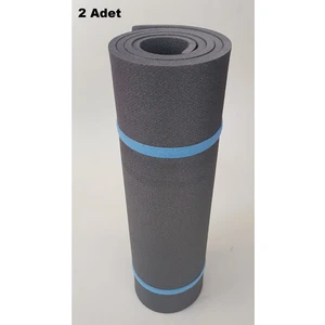 Şeker Portakalım Pilates, Yoga, Kamp Matı Dağcı Askeri Outdoor Mat Yatak(10 mm Kalınlık) - 170*60 cm Antrasit 2 adet
