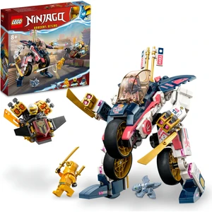 LEGO® NINJAGO® Sora'nın Dönüşen Robot Motosiklet Yarışçısı 71792 - 8 Yaş ve Üzeri Çocuklar İçin Mech, Bike ve Dragon Figürleri İçeren Yaratıcı Oyuncak Yapım Seti (384 Parça)
