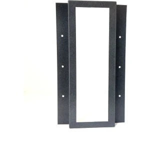 New Diafon Metal Kapı Zili Koruyucu Zil Paneli Antrasit 12X32X3